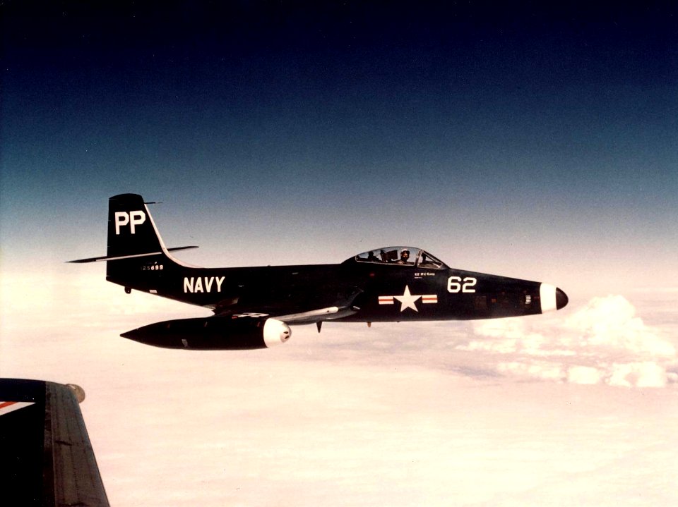 F2H-2P Banshee of VC-61 in flight 1955