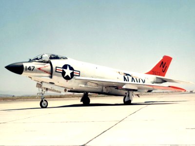 F3H-2 Demon of VF-121 parked c1956 photo