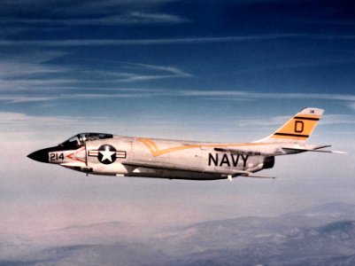 F3H-2N Demon of VF-124 in flight c1958 photo