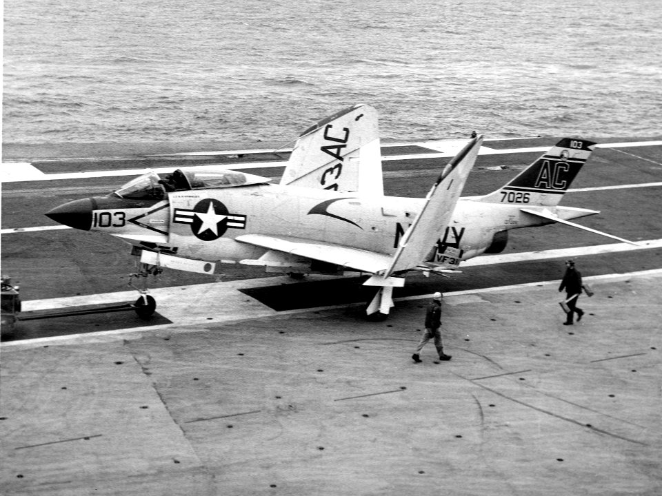 F3H-2N of VF-31 on USS Saratoga (CVA-60) 1958