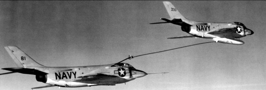 F3H-2N testing McDonnell refueling NAN4-57 photo