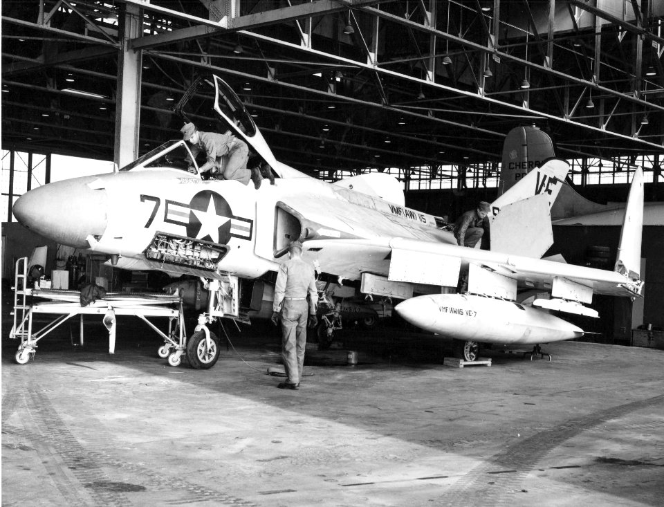 F4D-1 of VMF(AW)-115 at MCAS Cherry Point c1957