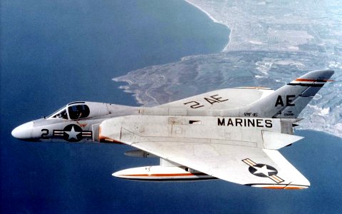 F4D-1 Skyray of VMF-115 in flight in 1957