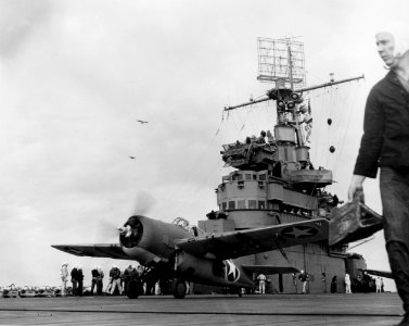 F4F-4 Wildcat takes off from USS Ranger (CV-4) on 8 November 1942 (80-G-30244)