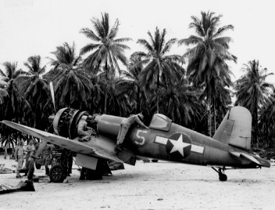 F4U-1A Corsair VF-17 on Green Island 1944 photo