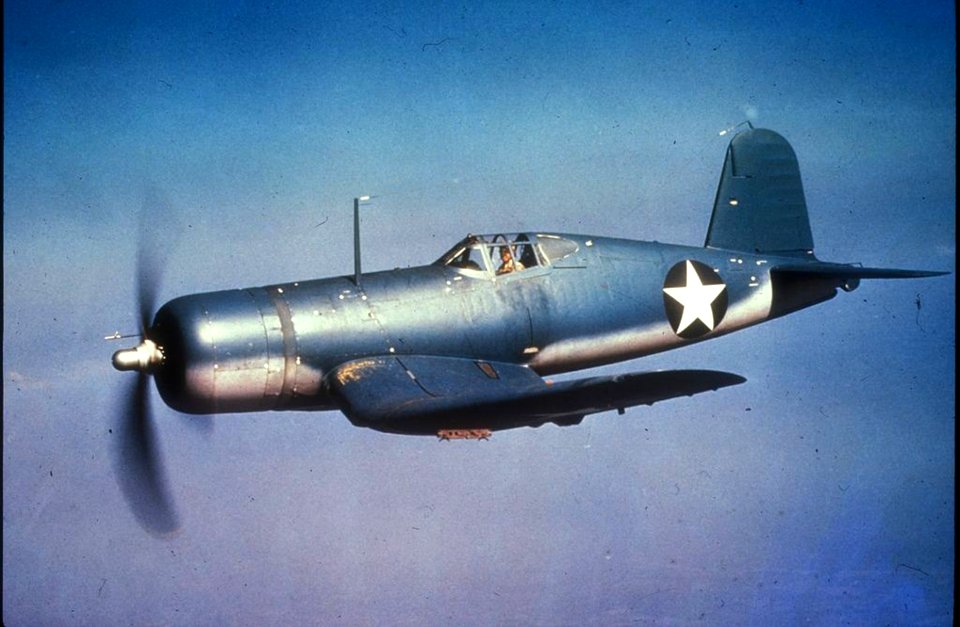 F4U-1 Corsair in flight c1942