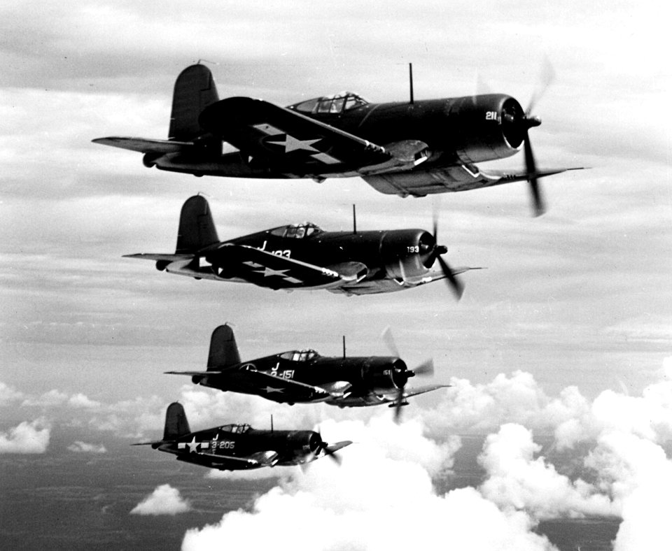 F4U-1s over NAS Jacksonville 1944