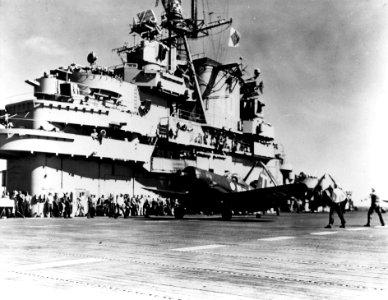 F4U-4 on USS Tarawa CV-40