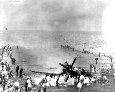 F4U-4crash CVA-34 Mar1953
