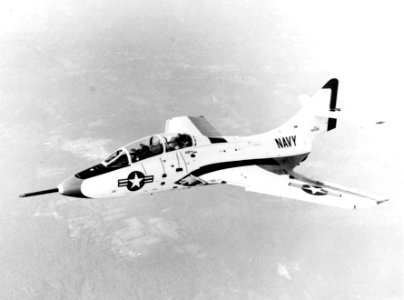 F9F-8T Cougar in flight c1956