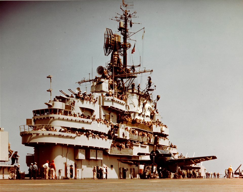 F8F-2 Bearcat of VF-111 on USS Valley Forge (CV-45) on 27 April 1949 (80-G-K-9904)