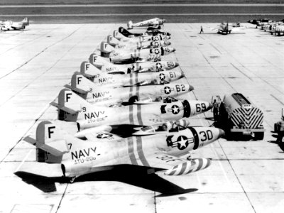 F9F Panthers of ATU-206 at NAS Pensacola 1956