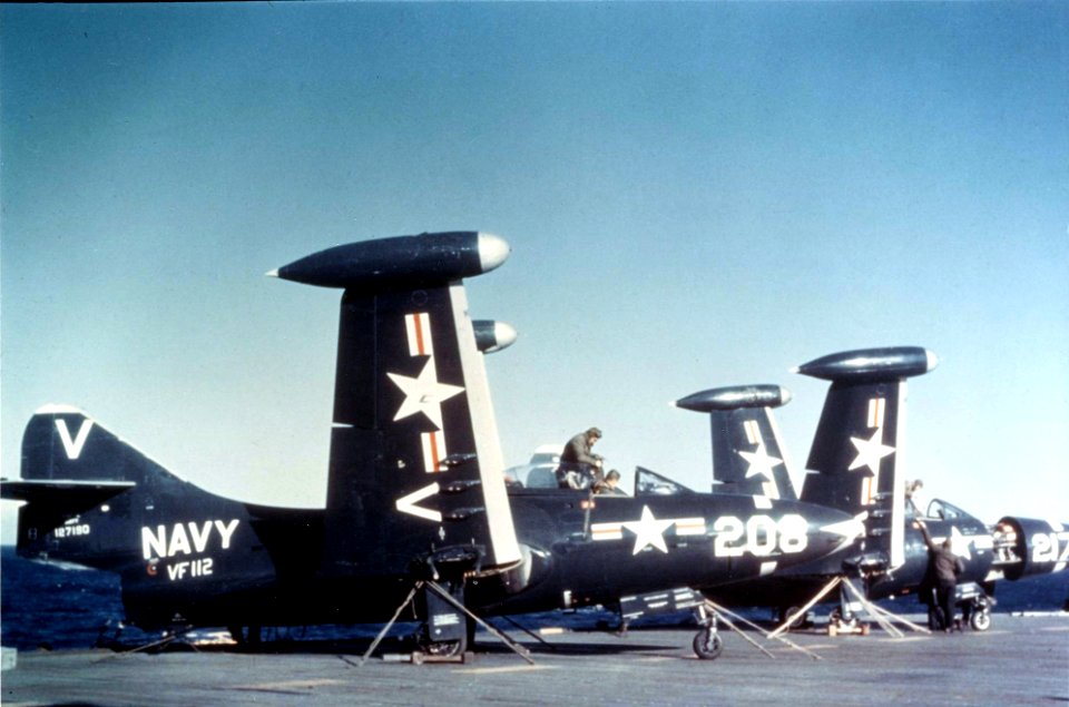 F9F-2B of VF-112 on USS Philippine Sea (CV-47) c1950