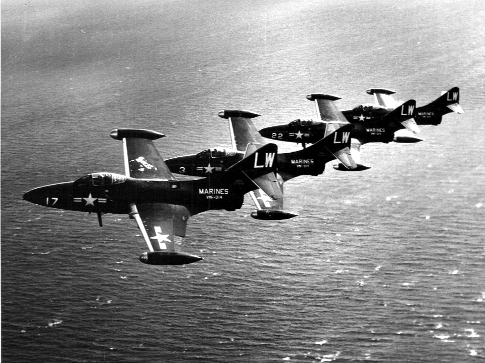 F9Fs VMF-314 Korea NAN7-53