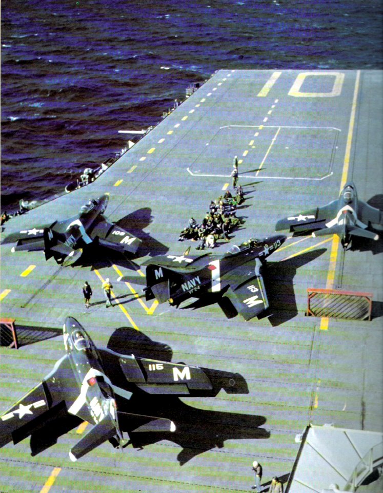 F9F-6 Cougars on Yorktown 1953