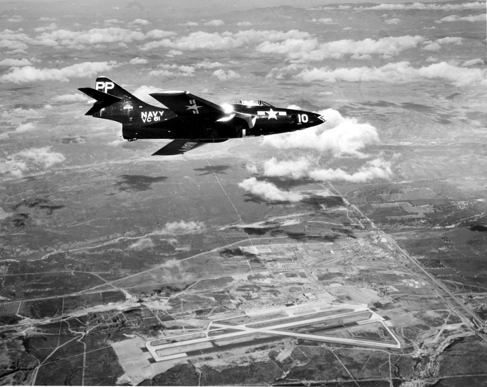F9F-6P VC-61 over NAS Miramar 1954