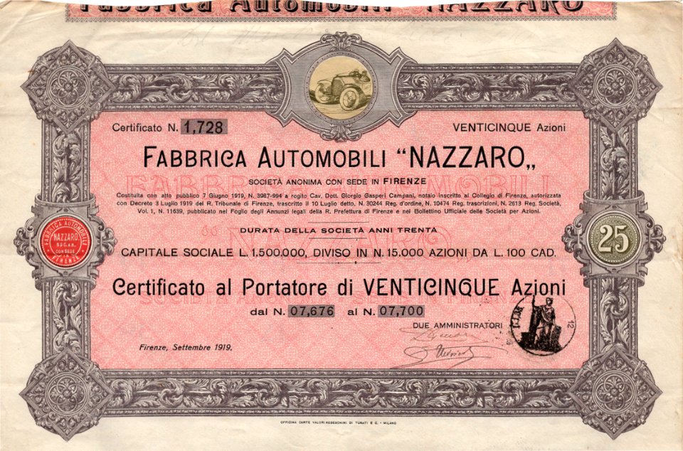 Fabbrica Automobili Nazzaro 1919