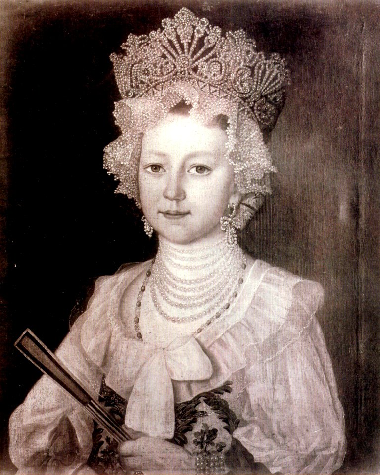Girl in feast dress by anonymous (19th c., location missed)