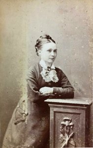 Girl with lace bow by T & J Holroyd (2a)