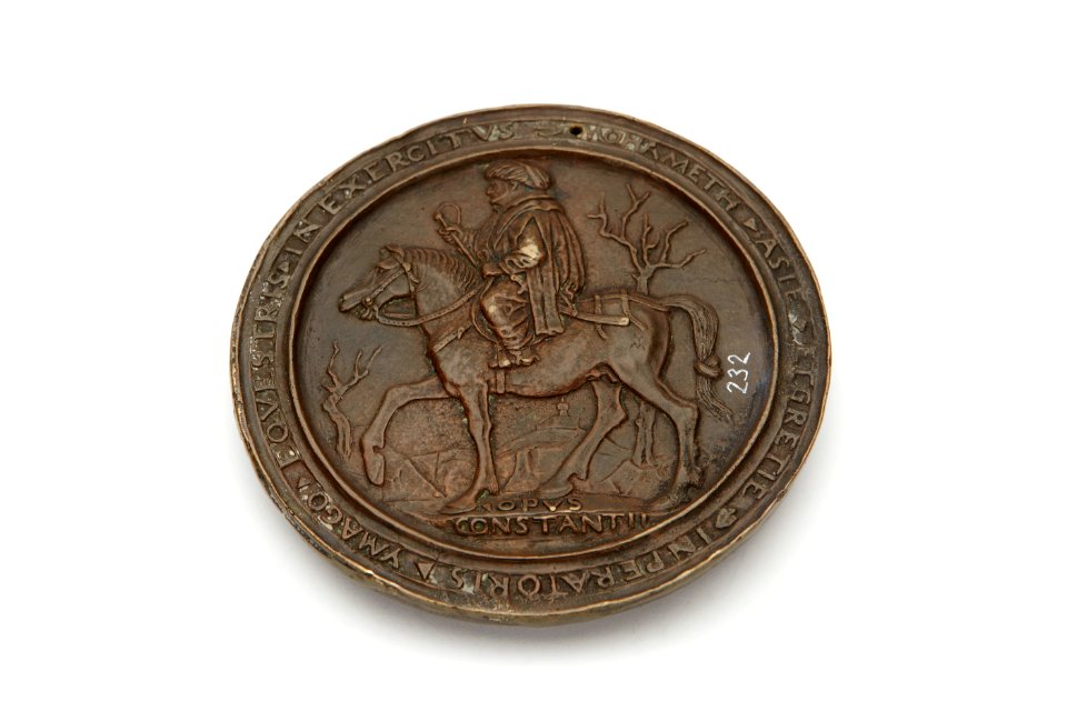 Gjuten medalj av brons med Mahmud II - Skoklosters slott - 92234