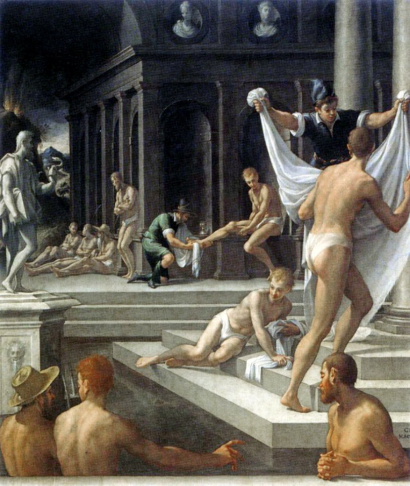 Girolamo Macchietti - Baths at Pozzuoli - WGA13798FXD