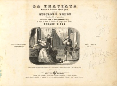 Giuseppe Verdi, La traviata title page