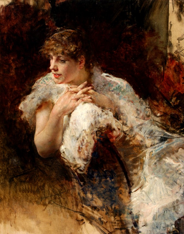 Giuseppe De Nittis - Signora Napoletana