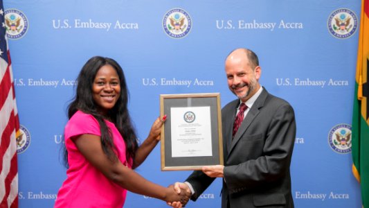 Gladys Arthur - IVLP 2019 Alumni Certificate Presentation