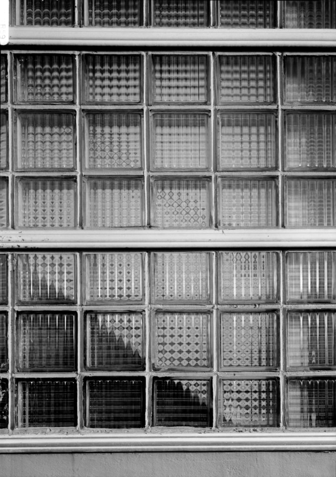 Glass block facing-Greyhound Bus Station(Columbia, SC)