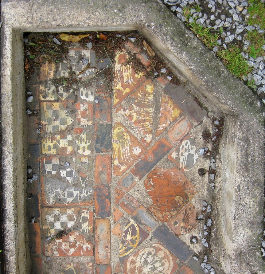 Glastonbury Abbey original tiling