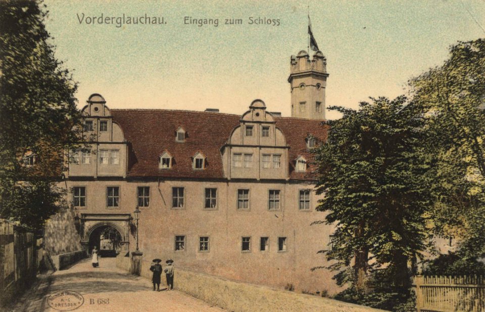 Glauchau, Sachsen - Schloss, Eingang (Zeno Ansichtskarten)