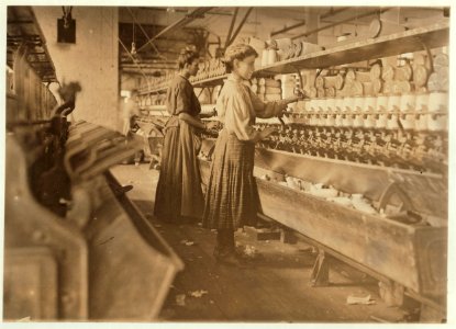 Globe Cotton Mill, Augusta, Ga. Woman was 'with child.' According to reports, these women work until the day of childbirth. LOC nclc.01639