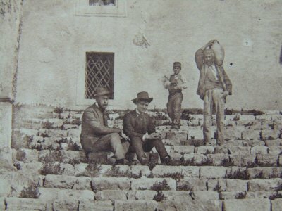 Gloeden, Wilhelm von (1856-1931) - n. 0054 recto - Palazzo Ciampoli - Timbrata, cm 18x24 (dettaglio) photo