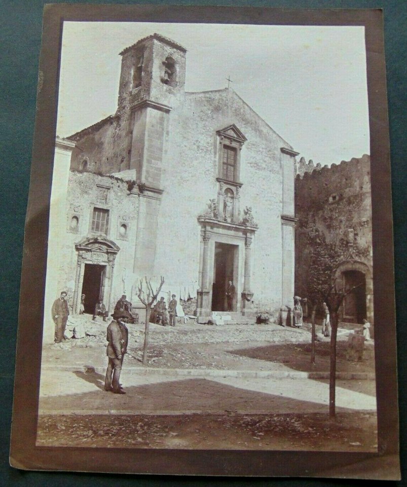 Gloeden, Wilhelm von (1856-1931) - n. 0063 recto - Santa Caterina - Timbrata, cm 18x24 - 2-9-1910
