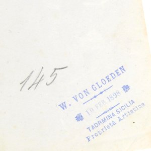 Gloeden, Wilhelm von (1856-1931) - n. 0145 verso