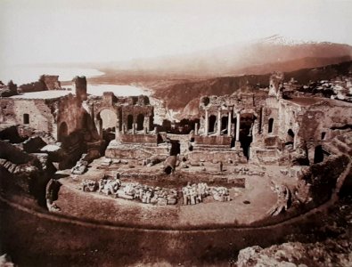 Gloeden, Wilhelm von (1856-1931) - n. 0100 r - Teatro greco, Taormina - ebay