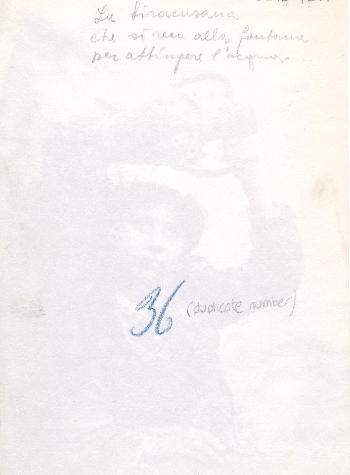 Gloeden, Wilhelm von (1856-1931) - n. 0036 - unstamped - ex Texbraun Collection, Galerie David Guiraud, Paris-verso