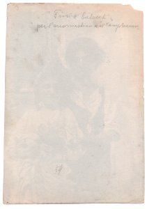 Gloeden, Wilhelm von (1856-1931) - n. 0059 verso - Aste La Rosa - Cm 12x17 - Fiori e balocchi per l'onomastico e il compleanno
