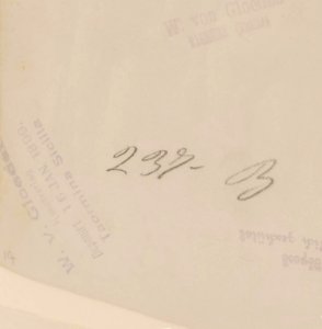 Gloeden, Wilhelm von (1856-1931) - n. 0237 B verso