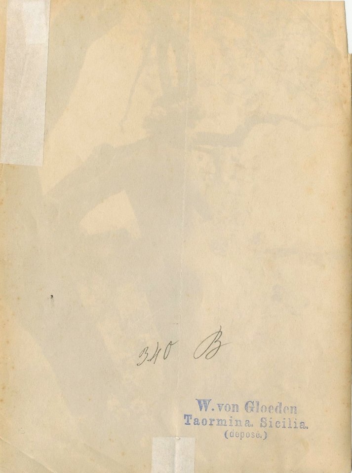 Gloeden, Wilhelm von (1856-1931) - n. 0340 B verso
