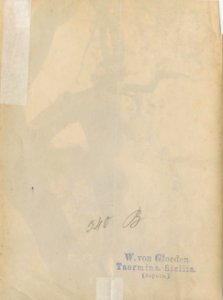 Gloeden, Wilhelm von (1856-1931) - n. 0340 B verso