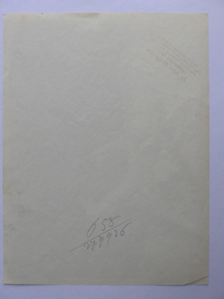 Gloeden, Wilhelm von (1856-1931) - n. 0658 verso
