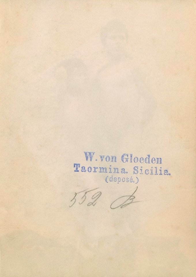 Gloeden, Wilhelm von (1856-1931) - n. 0552 B - verso