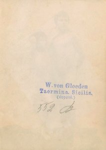 Gloeden, Wilhelm von (1856-1931) - n. 0552 B - verso