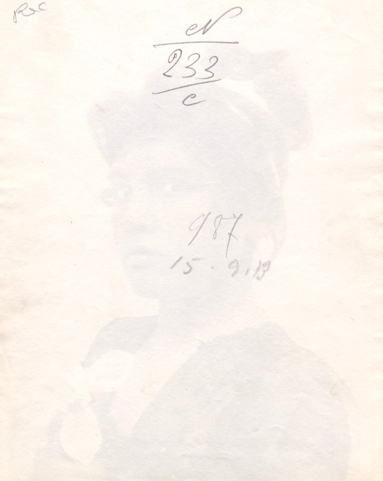Gloeden, Wilhelm von (1856-1931) - n. 0987 - 15-09-1913 - ex Texbraun Collection, Galerie David Guiraud, Paris - verso