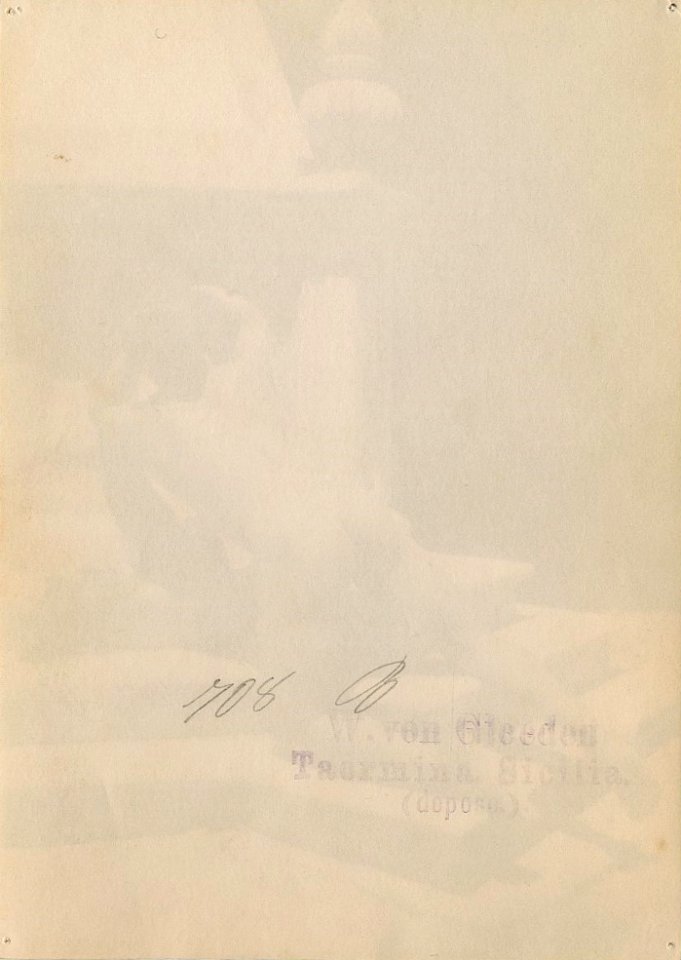Gloeden, Wilhelm von (1856-1931) - n. 0708 B verso