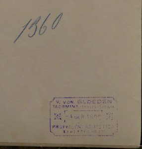 Gloeden, Wilhelm von (1856-1931) - n. 1360 - Deposé 04-01-1905 - ex Texbraun Collection, Galerie David Guiraud, Paris