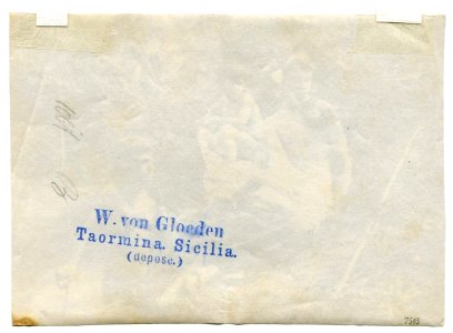 Gloeden, Wilhelm von (1856-1931) - n. 1067 verso