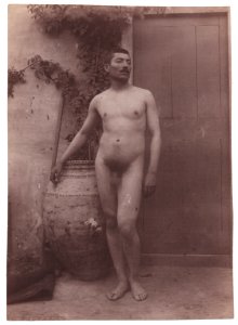 Gloeden, Wilhelm von (1856-1931) - n. 1109 recto, cm 11,5x16 - Aste La Rosa, timbrata
