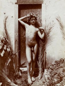 Gloeden, Wilhelm von (1856-1931) - n. 0993 recto - Anche Auch ich in Arkadien, p. 159
